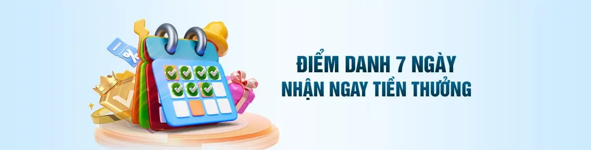 02okfun Điểm danh 7 ngày nhận ngay tiền thưởng